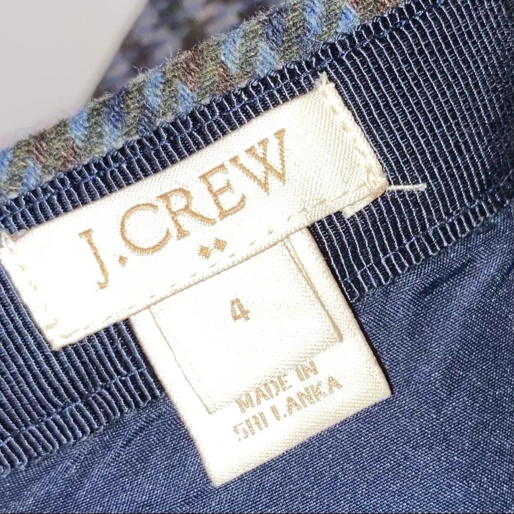 J.Crew Double-Notch Houndstooth Mini Skirt Size 4 - Picture 8 of 12